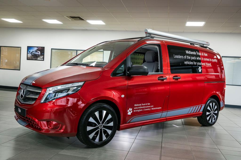 Best of breed: The stunning Mercedes-Benz Vito Sport with dog-carrying conversion which Midlands Truck & Van will be presenting at this week’s Crufts