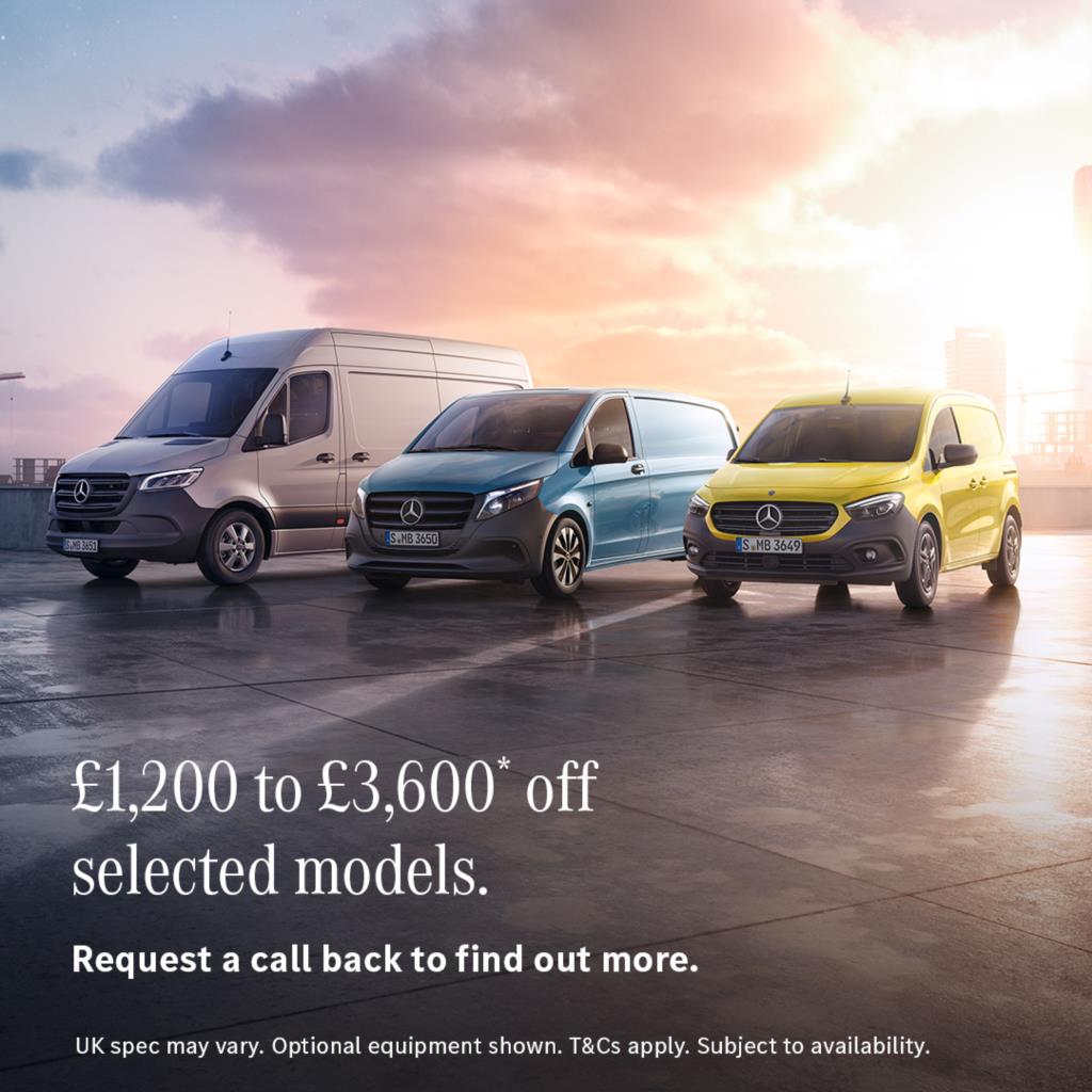 £1,200 - £3,600* off selected diesel vans
