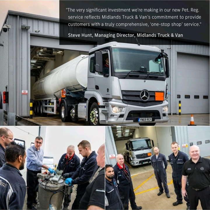 New ADR and ‘Pet. Reg.’ service to fuel future success for Mercedes-Benz Dealer Midlands Truck & Van 