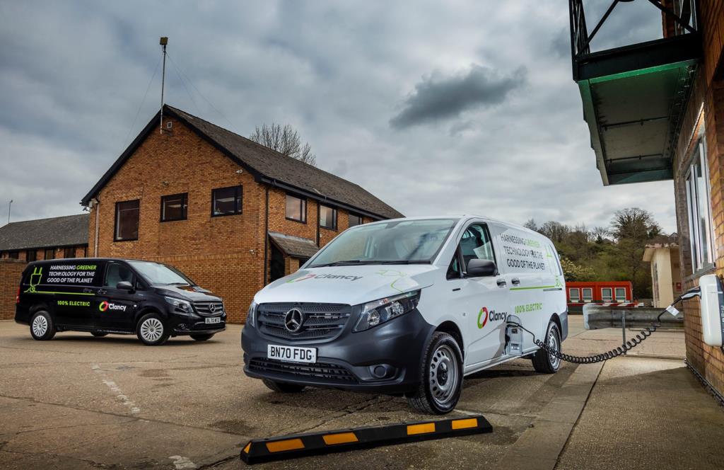 Clancy charges towards electrification with zero-emission Mercedes-Benz eVito vans