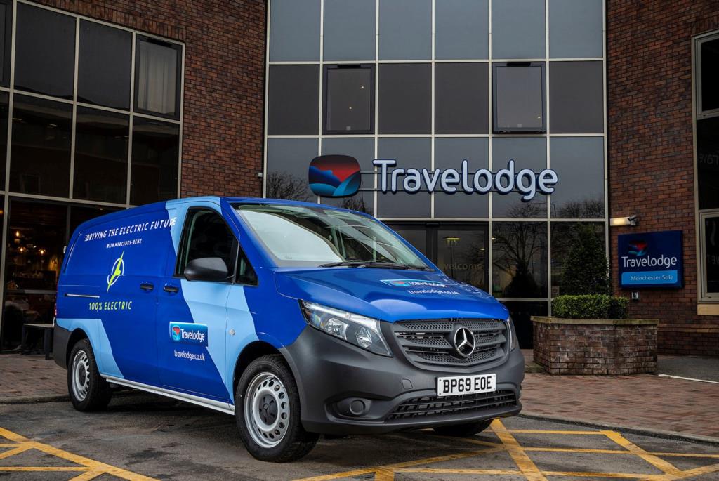 Fully-electric Mercedes-Benz eVito wins a positive reception at Travelodge