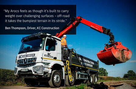 KC Construction grabs its first new Mercedes-Benz Arocs from Midlands Truck & Van Ltd.