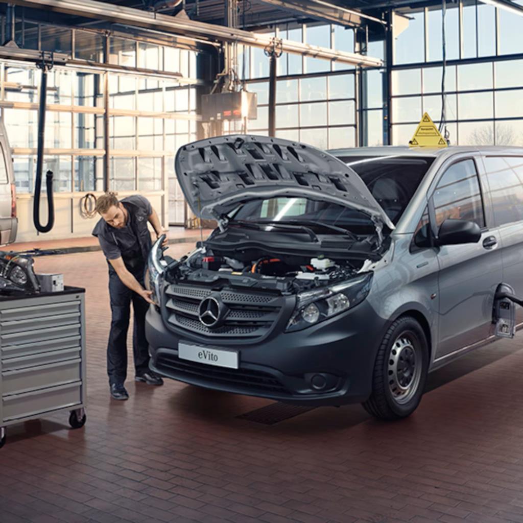 Electric Van servicing: image