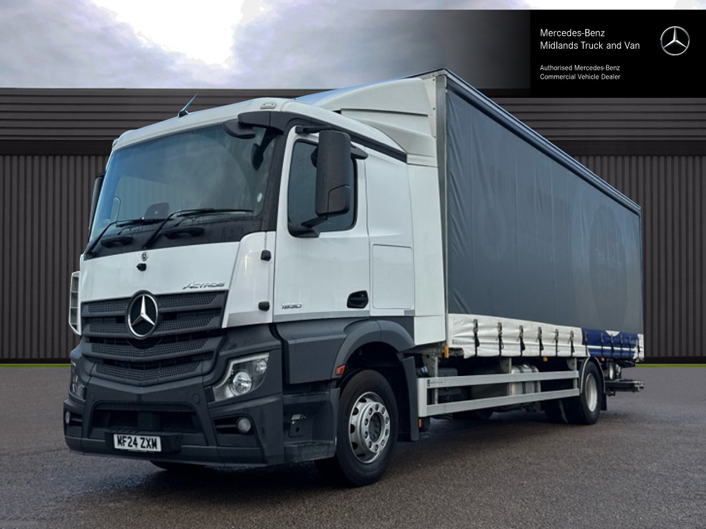 Mercedes-Benz Actros 1830 sleeper cab curtain side with  tail lift.