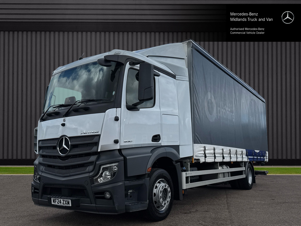 Mercedes-Benz Actros 1830 sleeper cab curtain side with  tail lift.