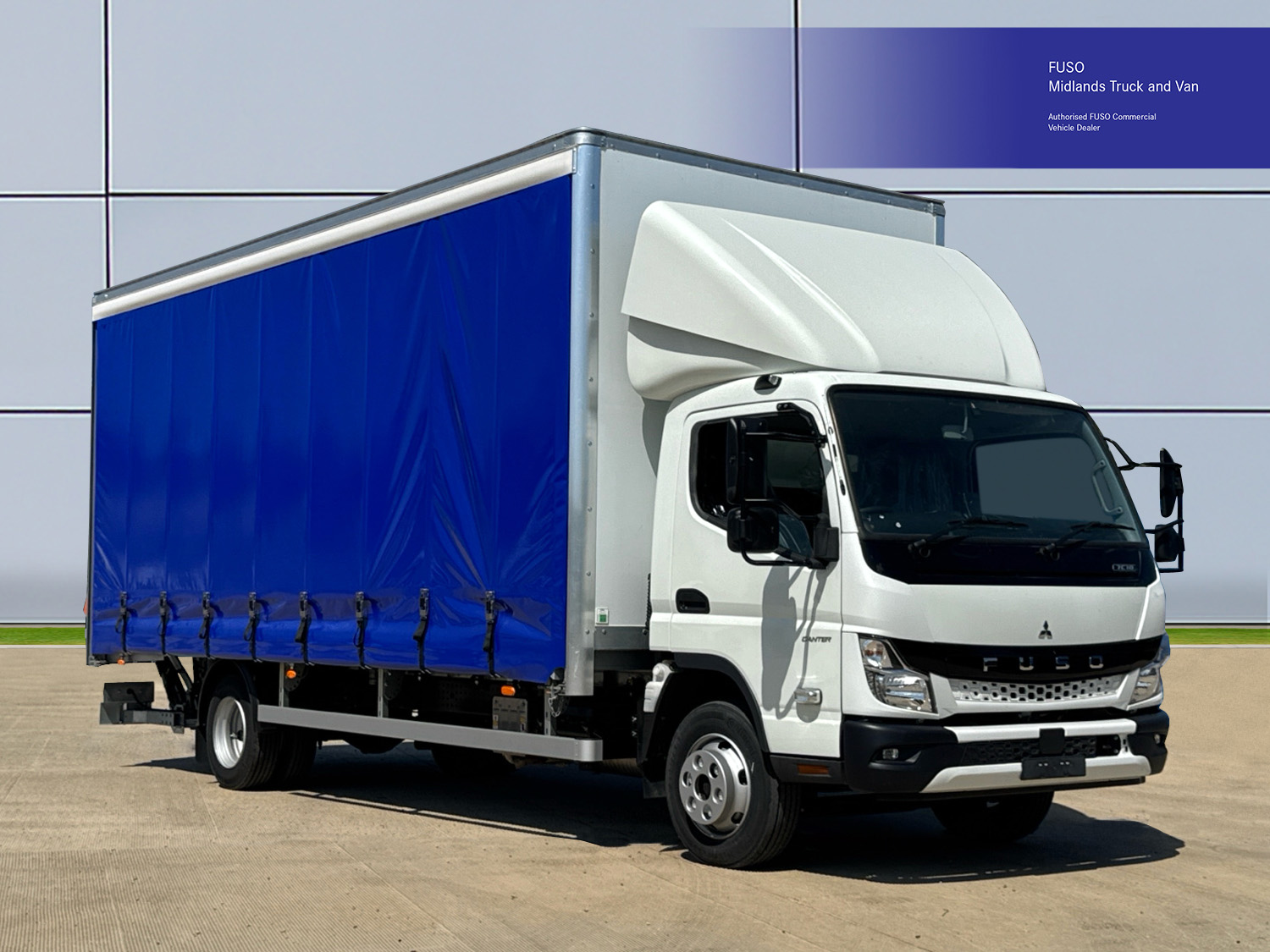 FUSO Canter 7C18 Curtainside with Taillift - Brand New